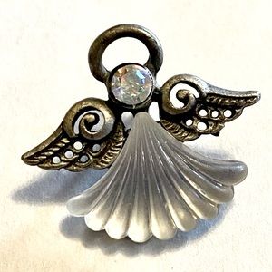 Vintage Olit USA Angel brooch pin